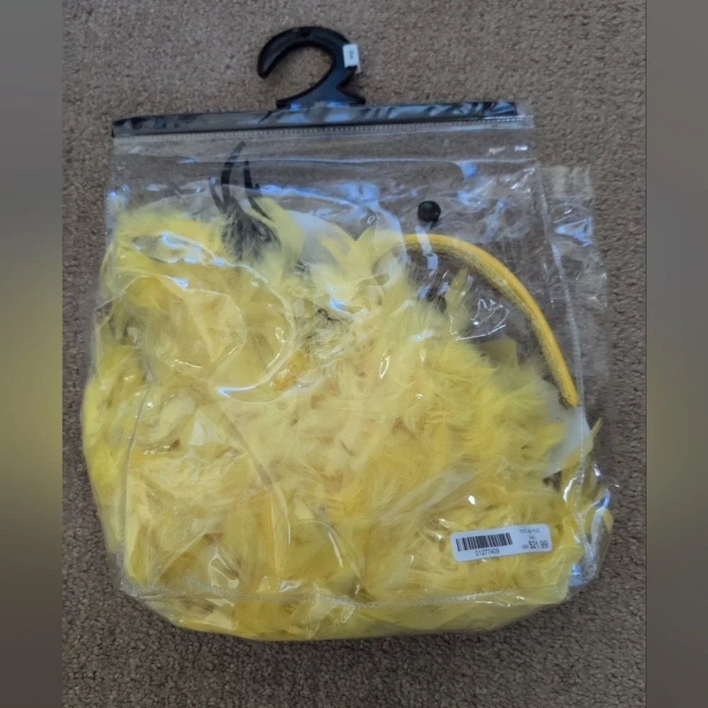 Halloween Yellow Big Bird/ Woodstock Set: Includes Mask, Headband And Boa